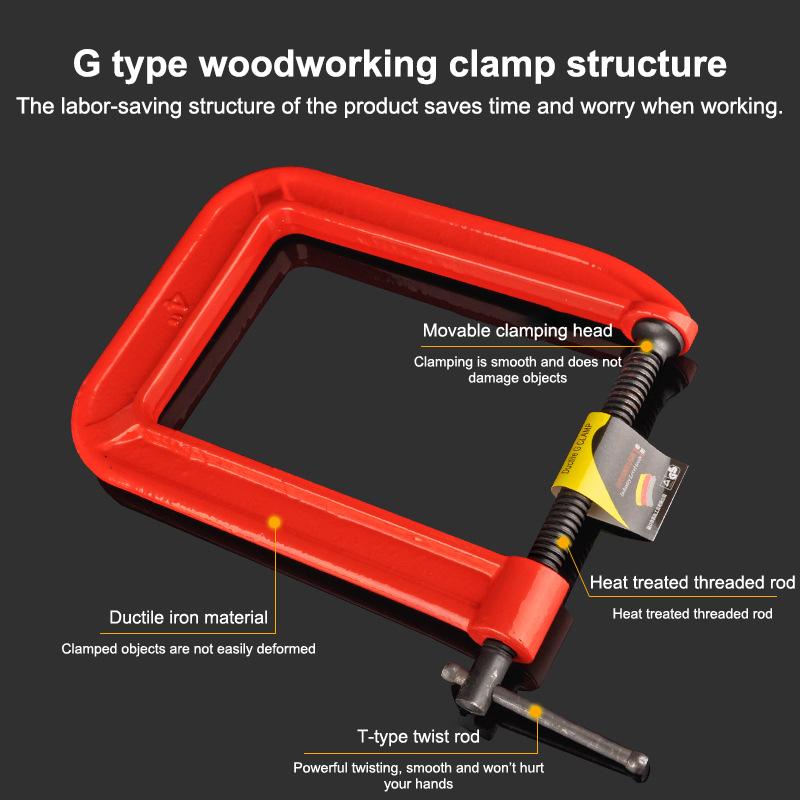 Woodworking Industry - Morsetto a C G-Clamp a braccio