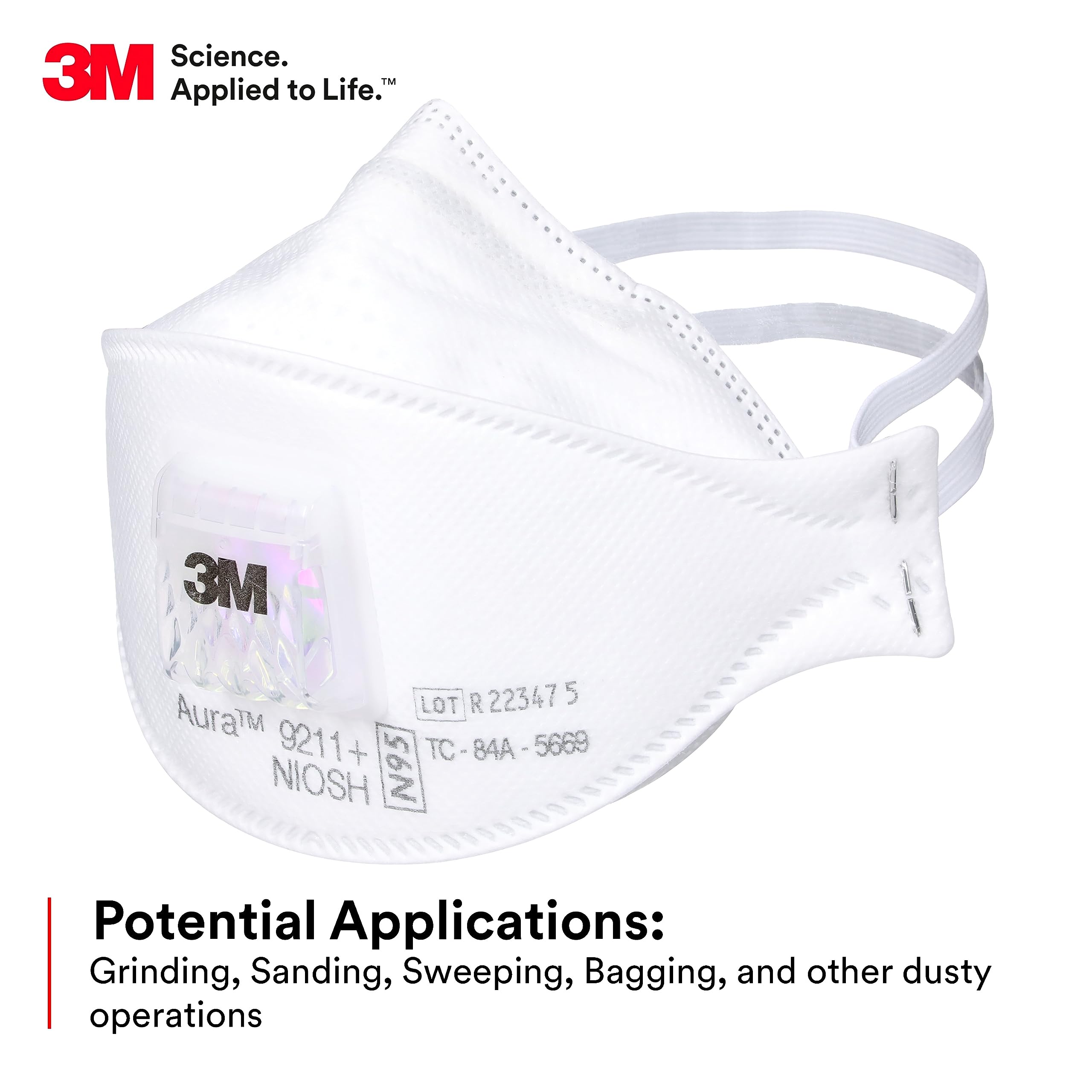 Woodworking Respirator - 3M Aura 9211+ Respiratore per particelle