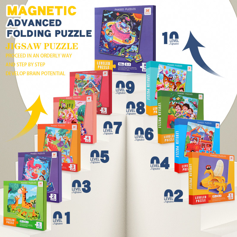 Woodworking Jigsaw - Puzzle Magnetico in Legno per Bambini