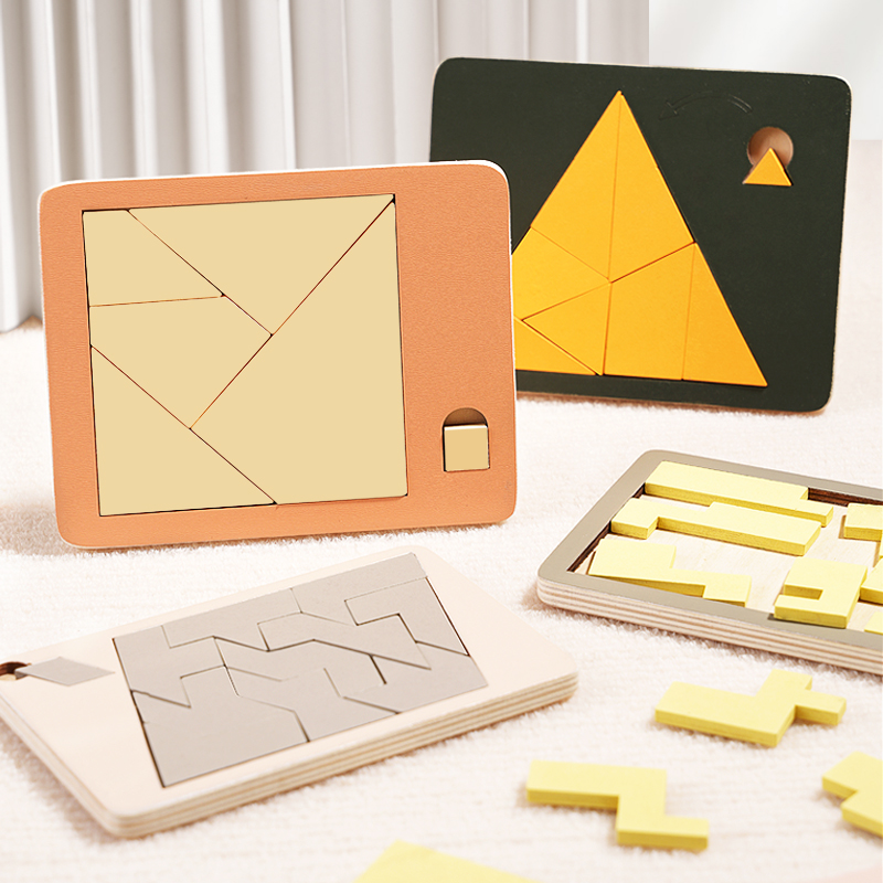 Woodworking Jigsaw - Puzzle geometrici in legno Sfida impossibile