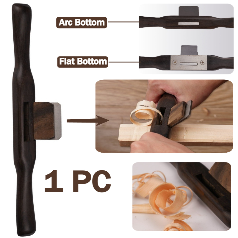 Spokeshave Flat - 265mm Manico rotondo piatto in legno