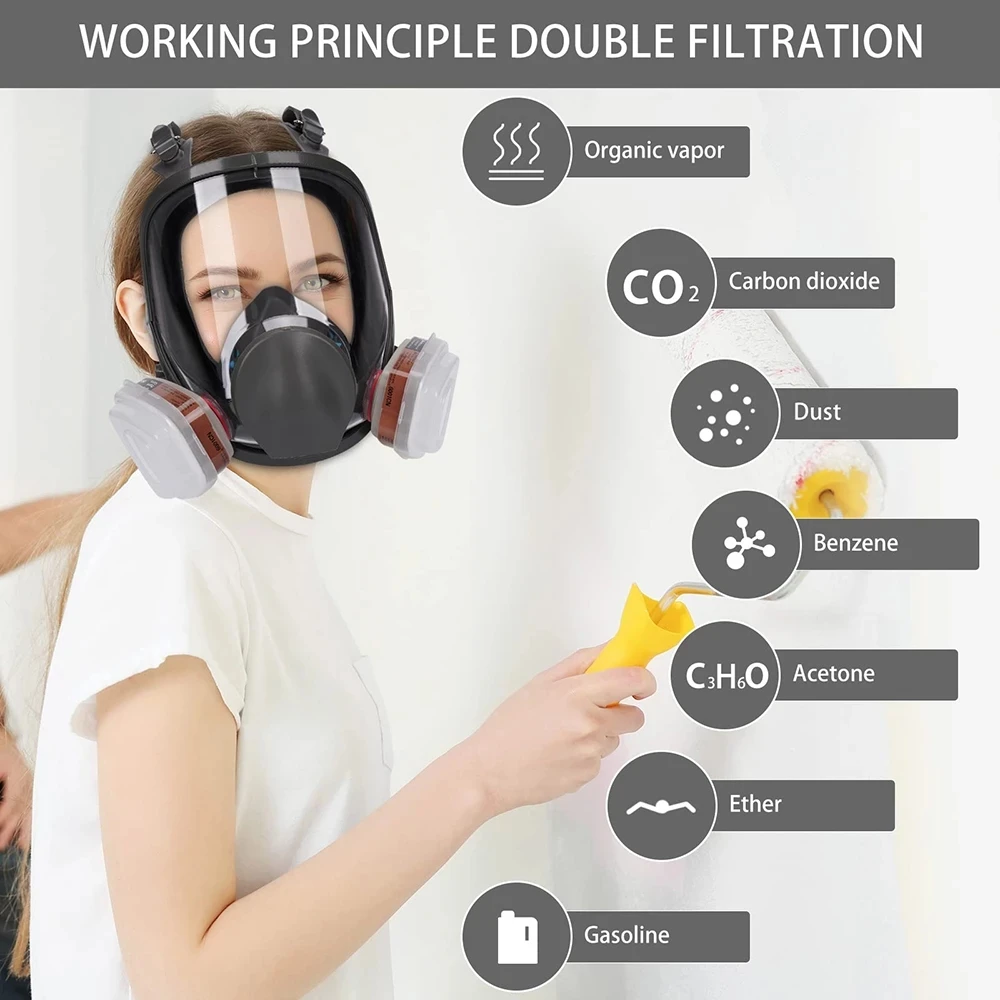 6800 Pittura industriale Spruz - Woodworking Respirator recensione e prezzo